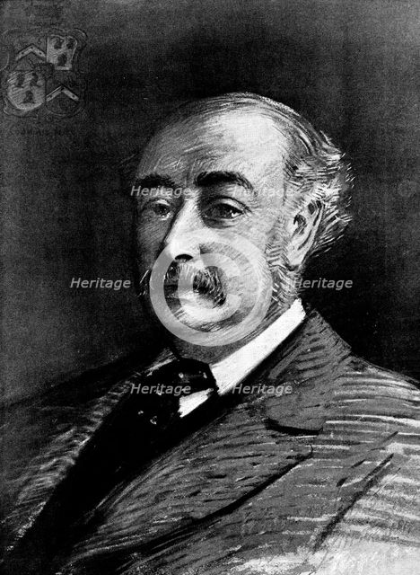 Sir Matthew White Ridley, Bart., M.P., a candidate for the Speakership, 1895. Creator: George Meisenbach.
