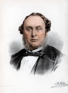 Sir Michael Costa, Italian-born British composer and conductor, c1890.Artist: Cassell, Petter & Galpin