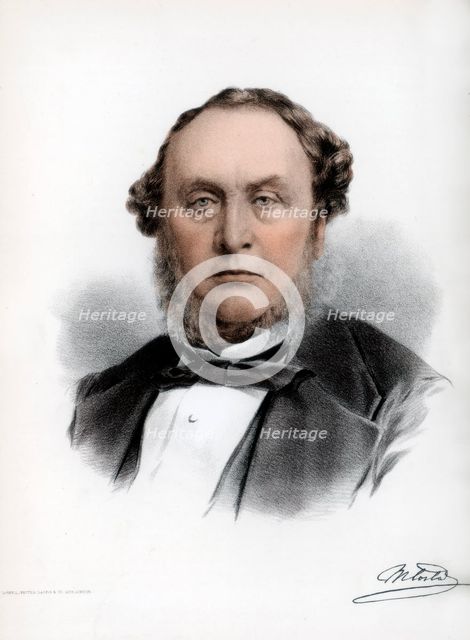 Sir Michael Costa, Italian-born British composer and conductor, c1890.Artist: Cassell, Petter & Galpin