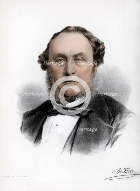 Sir Michael Costa, Italian-born British composer and conductor, c1890.Artist: Cassell, Petter & Galpin