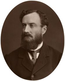 Sir Michael Hicks-Beach, Bart, MP, Chief Secretary for Ireland, 1876.Artist: Lock & Whitfield