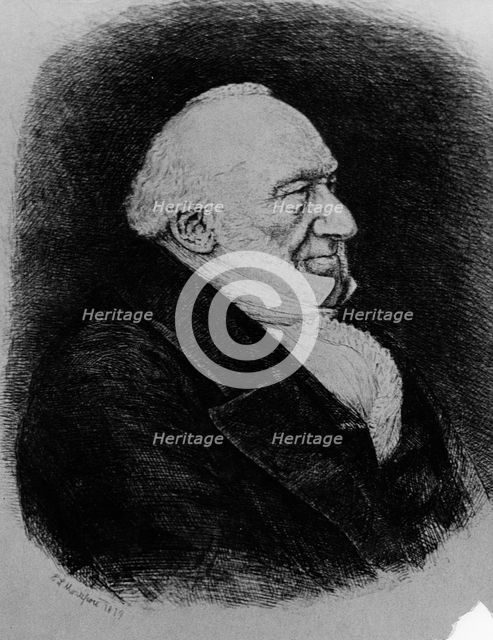 Sir Moses Montefiore (1784-1885), Jewish banker and philanthropist. Creator: Unknown.