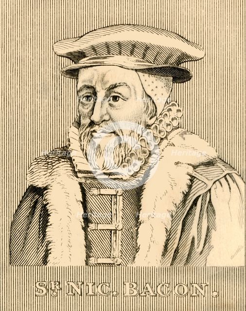 'Sir Nicholas Bacon', (1510-1579), 1830. Creator: Unknown.