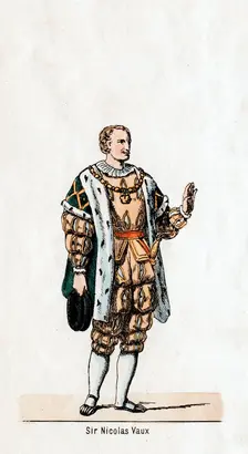 Sir Nicholas Vaux, costume design for Shakespeare's play, Henry VIII, 19th century