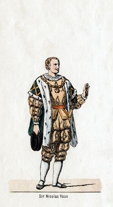Sir Nicholas Vaux, costume design for Shakespeare's play, Henry VIII, 19th century