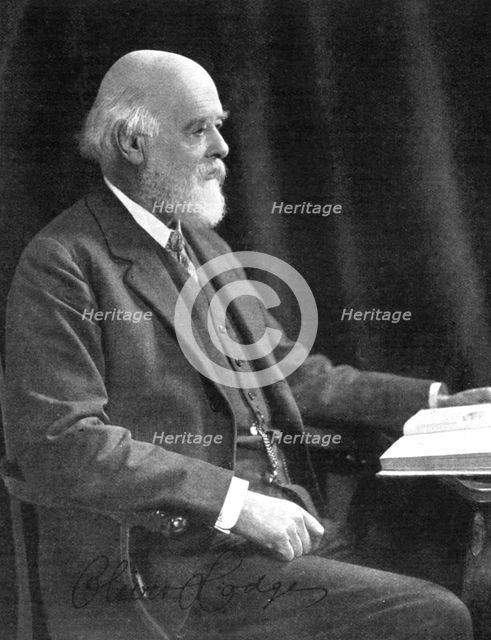 Sir Oliver Joseph Lodge (1851-1940), English physicist and writer, early 20th century. Artist: Unknown