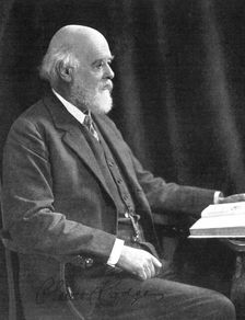 Sir Oliver Joseph Lodge (1851-1940), English physicist and writer, early 20th century