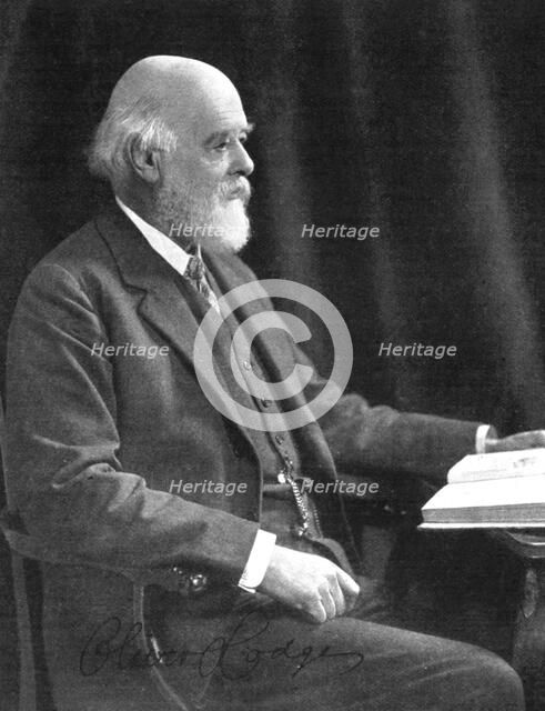 Sir Oliver Joseph Lodge (1851-1940), English physicist and writer, early 20th century. Artist: Unknown