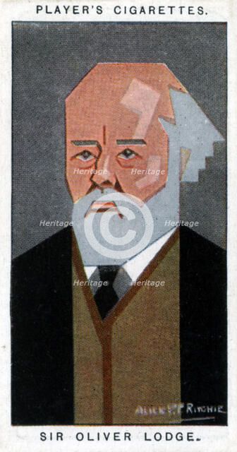 Sir Oliver Lodge, British physicist, (1926).Artist: Alick P F Ritchie