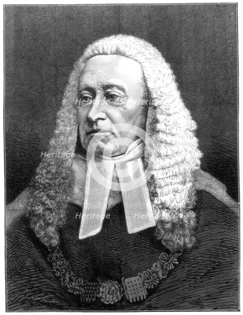 Sir Alexander Cockburn, 12th Baronet, Lord Chief Justice of England, 1875. Artist: Unknown