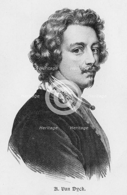 Sir Anthony van Dyck (1599-1641), Flemish painter, early 20th century. Artist: Unknown