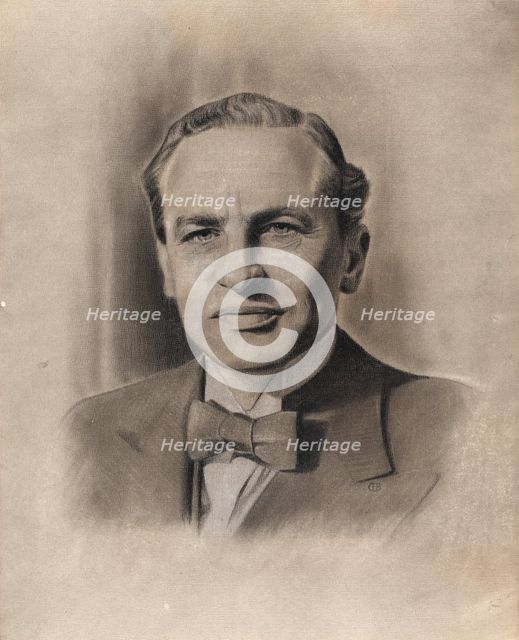 Sir Archibald Sinclair, 1st Viscount Thurso, between 1939 and 1946. Creators: Central Office of Information, Edward Ardizzone.
