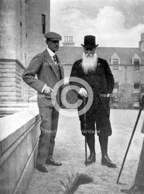 Sir Arthur Davidson and Sir Dighton Probyn, 1908. Artist: Queen Alexandra