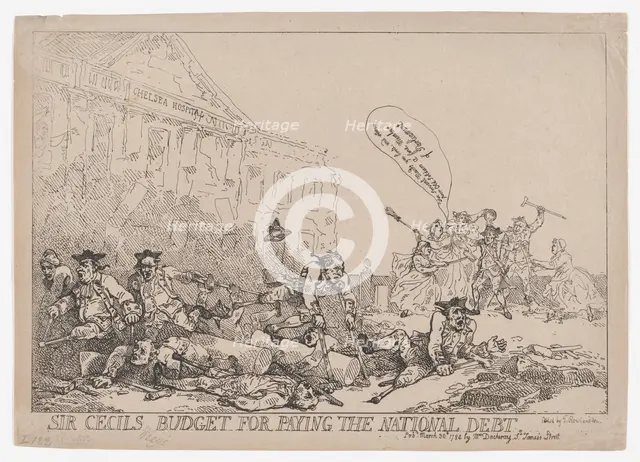 Sir Cecil's Budget For Paying The National Debt , March 30, 1784., March 30, 1784. Creator: Thomas Rowlandson.