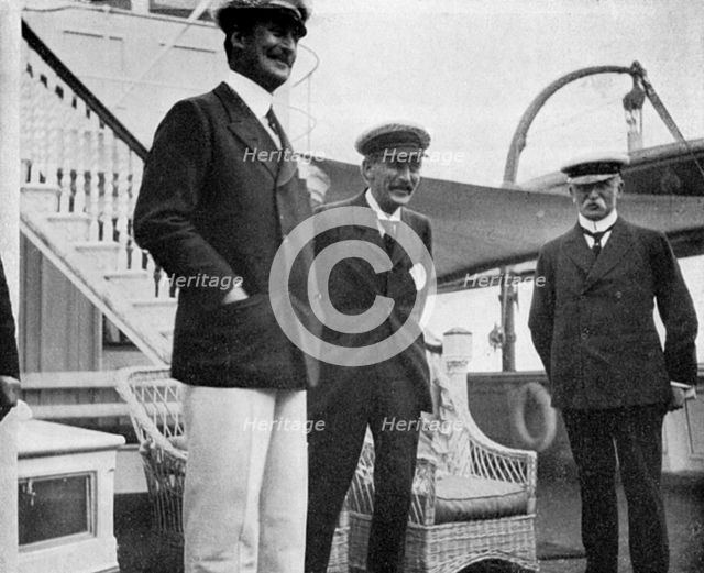Sir Charles Hardinge, Sir Arthur Nicolson and General Sir John French, 1908. Artist: Queen Alexandra