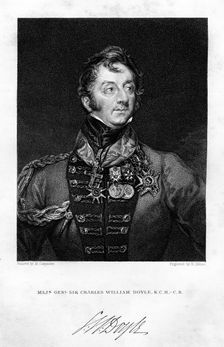 Sir Charles Hastings Doyle (1804-1883), British soldier, 1837.Artist: H Mayer