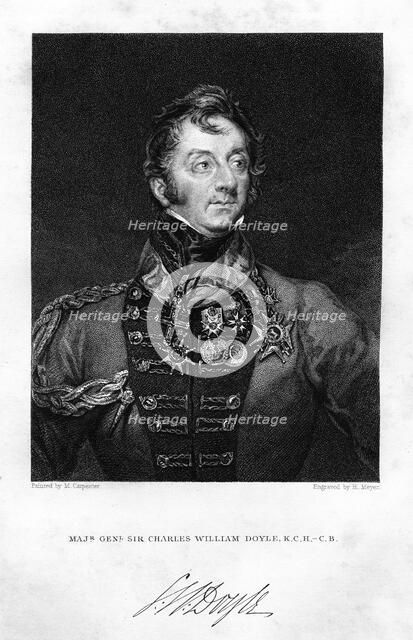 Sir Charles Hastings Doyle (1804-1883), British soldier, 1837.Artist: H Mayer