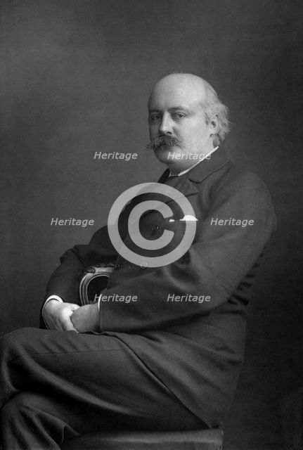 Sir Charles Hubert Hastings Parry (1848-1918), English composer, 1893.Artist: W&D Downey