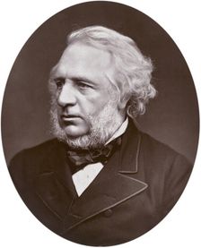 Sir Charles Reed, chairman of the London School Board, 1880. Creator: Lock & Whitfield