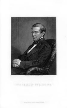 Sir Charles Wheatstone, British inventor, (1899).Artist: C Cook