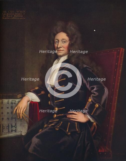'Sir Christopher Wren', 1711. Artist: Sir Godfrey Kneller.
