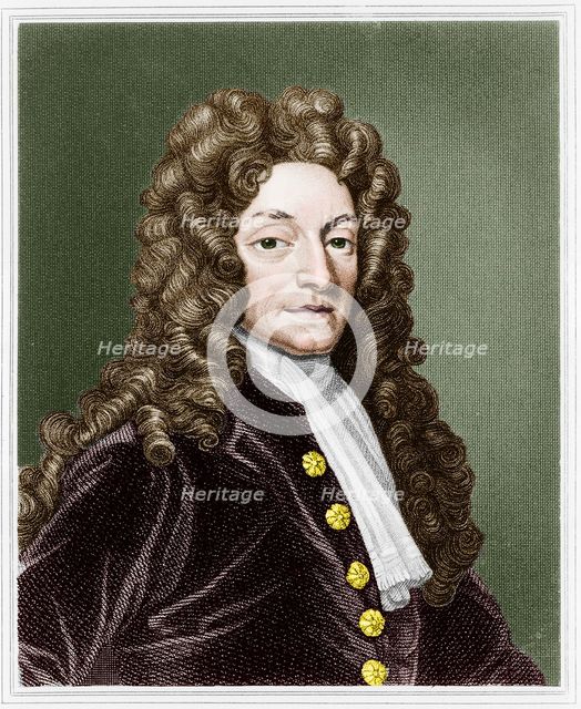 Sir Christopher Wren, English architect, c1680. Artist: Unknown.