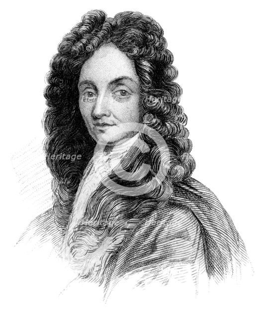 Sir Christopher Wren, English architect, designer, astronomer and geometrician, (c1850). Artist: Unknown