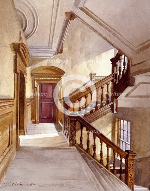 Sir Christopher Wren's House, Botolph Lane, London, 1886.  Artist: John Crowther