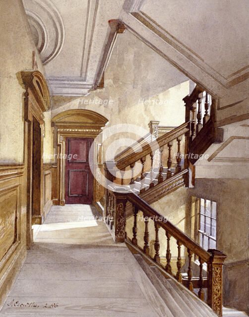 Sir Christopher Wren's House, Botolph Lane, London, 1886.  Artist: John Crowther