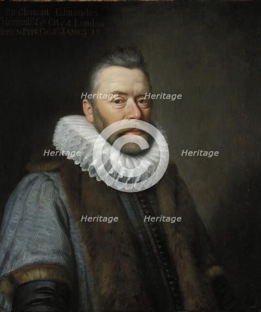 'Sir Clement Edmondes', 17th century.                                           Artist: Daniel Mytens