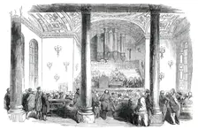 Sir David Brewste...Delivering the Opening Address, 1850. Creator: Unknown