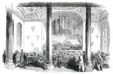 Sir David Brewste...Delivering the Opening Address, 1850. Creator: Unknown