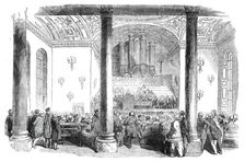 Sir David Brewste...Delivering the Opening Address, 1850. Creator: Unknown