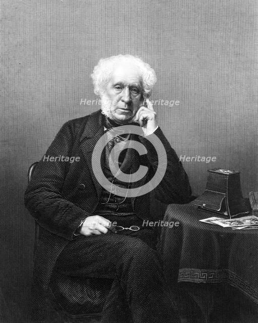 Sir David Brewster, 19th century Scottish scientist, inventor and writer.Artist: DJ Pound