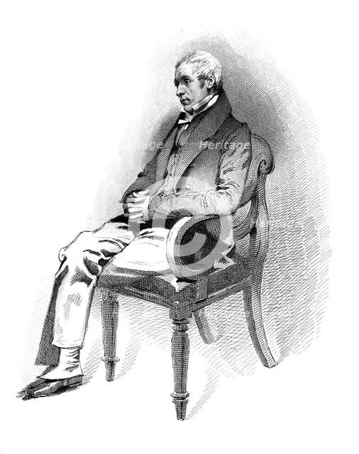 Sir David Brewster, 19th century Scottish scientist, inventor and writer.Artist: Alfred Croquis
