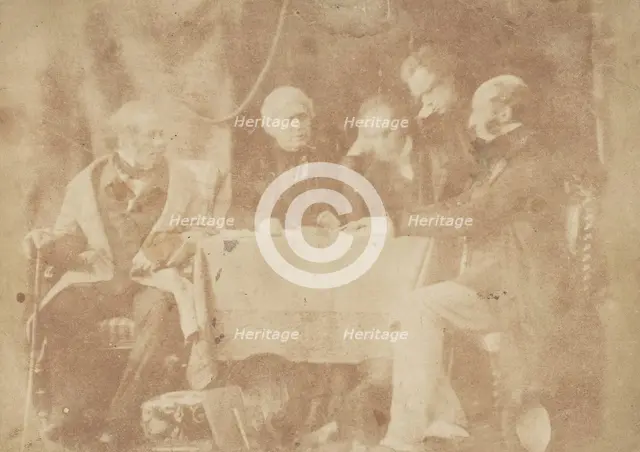 Sir David Brewster, Earle Monteith, Dr. Welsh & Two Others, 1843-47. Creators: David Octavius Hill, Robert Adamson, Hill & Adamson.
