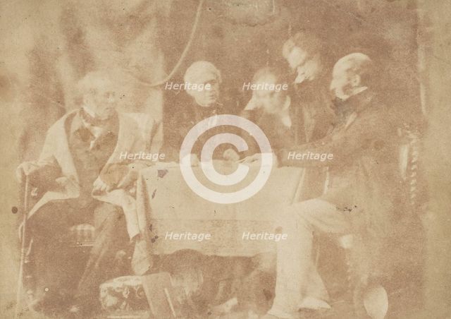 Sir David Brewster, Earle Monteith, Dr. Welsh & Two Others, 1843-47. Creators: David Octavius Hill, Robert Adamson, Hill & Adamson.
