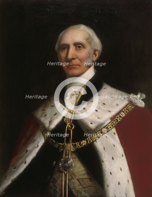 Sir David Salomans. c1856. Artist: Solomon Alexander Hart