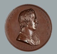 Sir David Wilkie, R.A., Art Union of London medal, 1861. Creator: Leonard Charles Wyon
