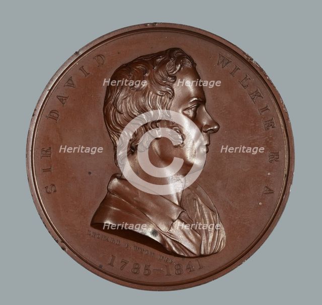 Sir David Wilkie, R.A., Art Union of London medal, 1861. Creator: Leonard Charles Wyon.