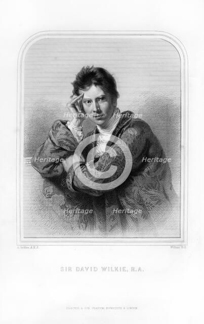 Sir David Wilkie, Scottish painter, (1870).Artist: William Holl