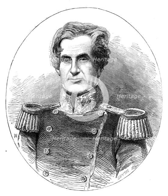 Sir Edmund Lyons, G.C.B., Rear-Admiral of the British Fleet, in the Black Sea..., 1854. Creator: Smyth.