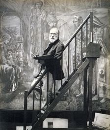Sir Edward Burne-Jones, English artist, 1890. Creator: Barbara Leighton