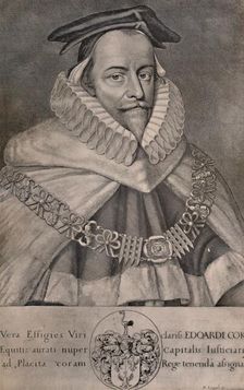 Sir Edward Coke, English lawyer, writer and politician, c1666 (1894). Artist: David Loggan