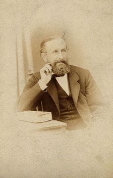 Sir Edward Frankland, 1868. Creator: Sawyer