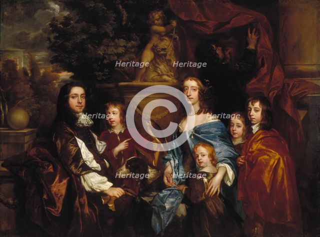 'Sir Edward Hales and his family', 1656. Artist: Peter Lely