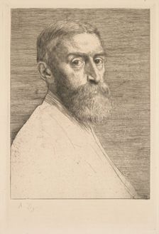 Sir Edward Poynter, 1877. Creator: Alphonse Legros (French, 1837-1911)