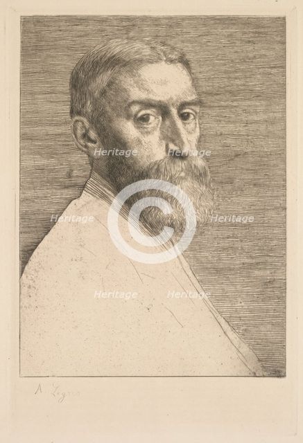 Sir Edward Poynter, 1877. Creator: Alphonse Legros (French, 1837-1911).