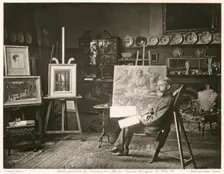 Sir Edward Poynter, Bt. P.R.A., c1884. Creator: Joseph Parkin Mayall