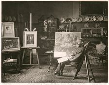 Sir Edward Poynter, Bt. P.R.A., c1884. Creator: Joseph Parkin Mayall